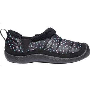 Keen Howser II Slipper Fleece Lined Slip-On Anti-Odor Black Beveled Glass 6
